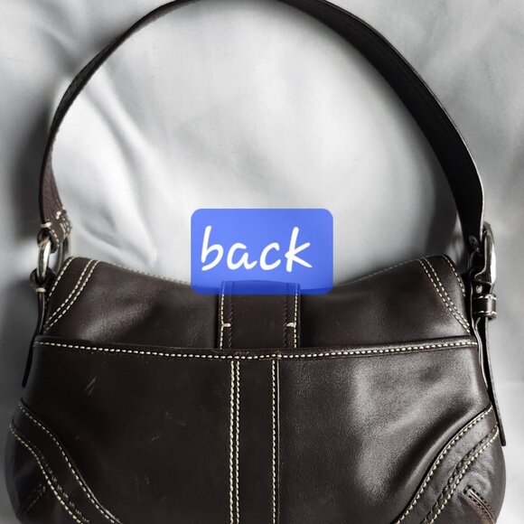 Coach Vintage Brown Leather SoHo Shoulder Bag Brown - Picture 5 of 8